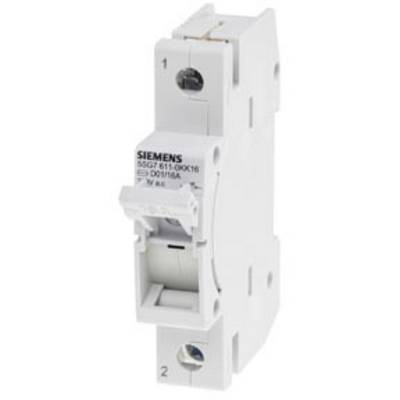 Afbeelding van een witte Siemens vermogensschakelaar 5SG7, modelnummer herkenbaar. Oppervlak toont schakelaardetails en merknaam.
