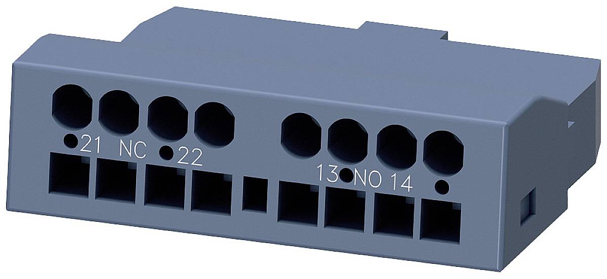 Een blauwe elektrische stekker met meerdere genummerde aansluitingen, geschikt voor het verbinden van elektrische of elektronische apparaten.