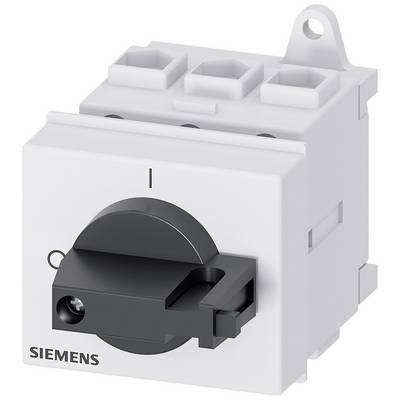 'Schakelaar met zwarte tuimelschakelaar en SIEMENS-logo, monteerbaar via schroefgat rechtsboven.'