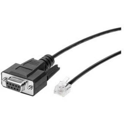 'Zwarte kabel met een VGA-aansluiting en een RJ45-stekker, geschikt voor computer- of netwerkverbindingen.'