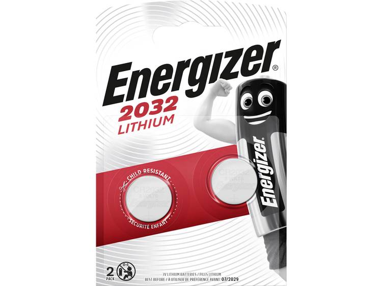 Energizer Batterij Energizer knoopcel CR2032-pak 2 (248357)