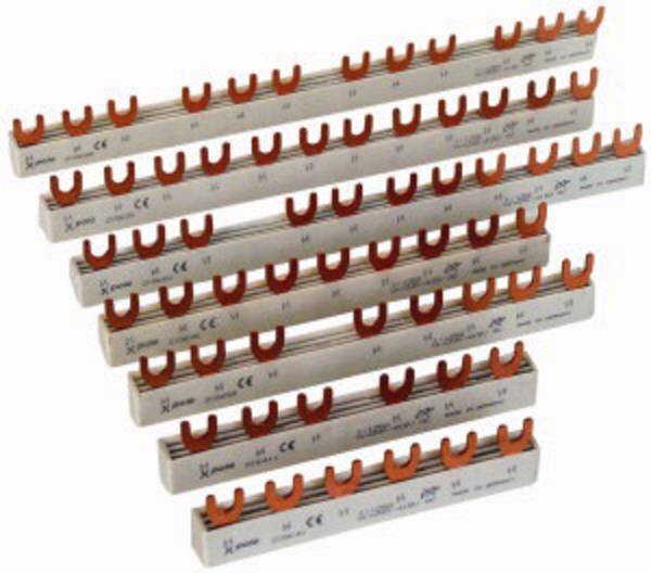 Eaton 215643 Eaton verzamelrail Euro-Vario 63A EVG-4PHAS/12MO Phase busbar 4-polig 10 mm² 63 A 500 V 1 stuk(s)