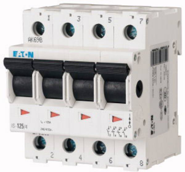 Hoofdschakelaar Grijs 4-polig 40 A 4x NC, 4x NO 240 V/AC Eaton 276273