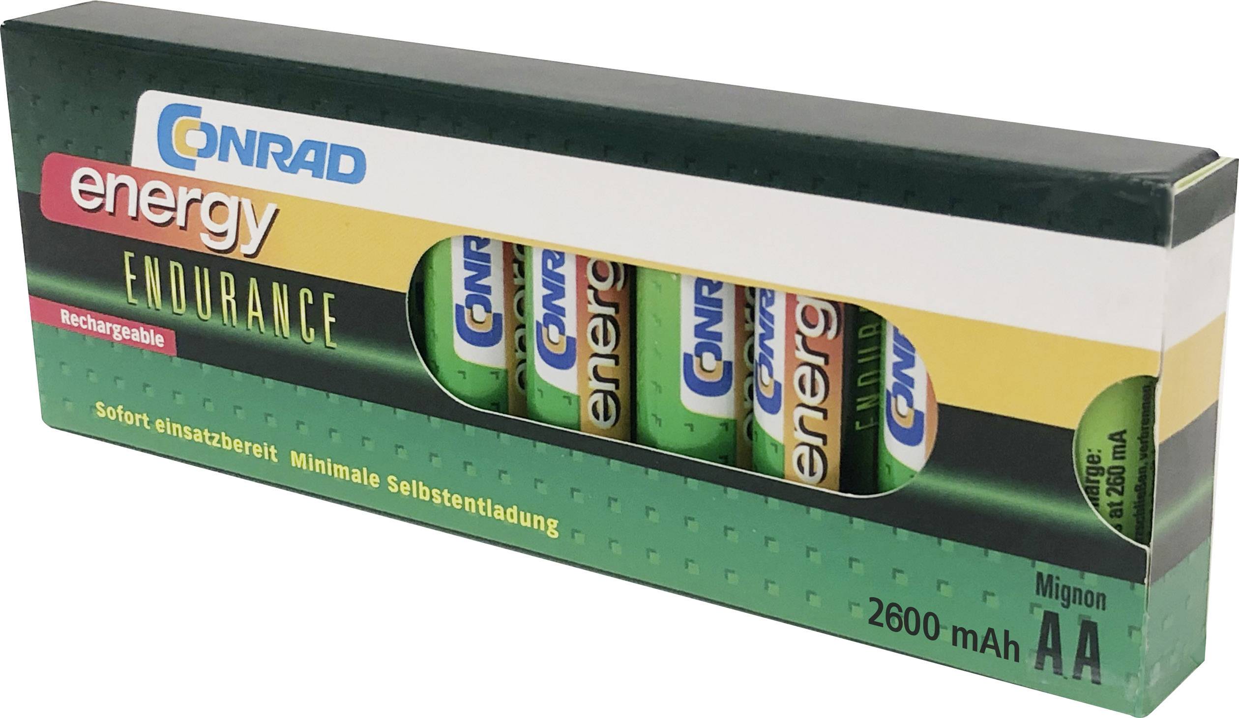 Conrad energy Oplaadbare AA batterij (penlite) NiMH 2600 mAh 1.2 V 10
