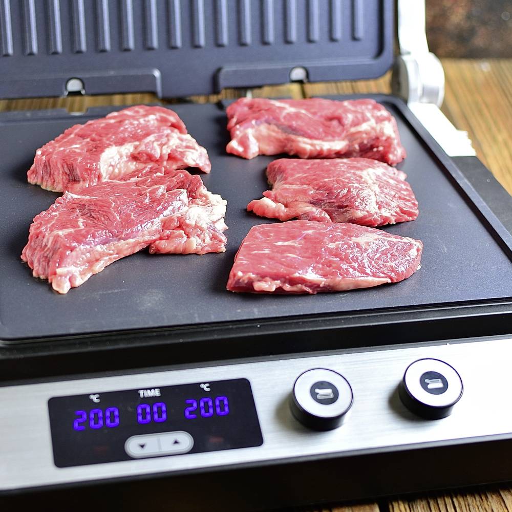 Steba FG 120 Contactgrill Elektrisch RVS (geborsteld), Zwart-8