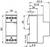 'Technical drawing of a rectangular electrical component with dimensions: 90 mm high, 35 mm wide, 63.9 mm deep.'