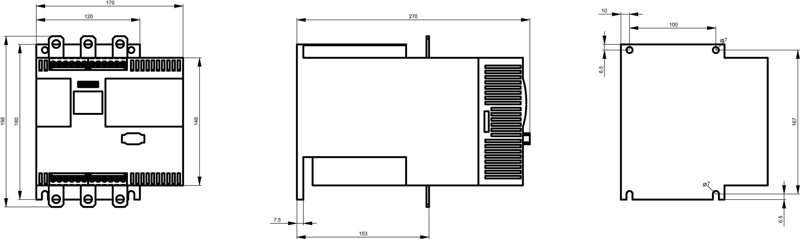 Siemens 3RW4434-6BC36 Softstarter Motorvermogen bij 400 V 55 kW 690 V Nominale stroom 113 A-2