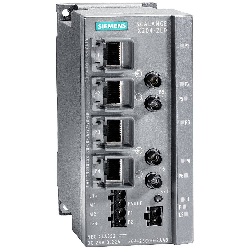 Siemens 6GK5204-2BC10-2AA3 Industrial Ethernet Switch 10 / 100 MBit/s