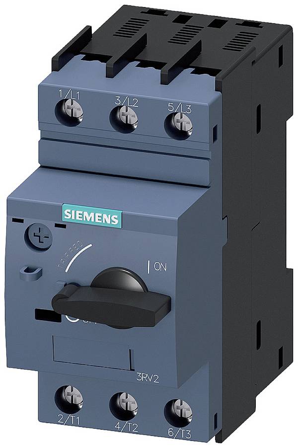 Siemens 3RV2411-1DA10 Vermogensschakelaar 1 stuk(s) Instelbereik (stroomsterkte): 2.2 - 3.2 A Schakelspanning (max.): 690 V/AC (b x h x d) 45 x 97 x 97 mm