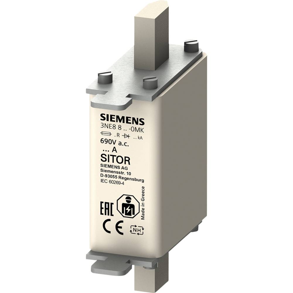 Siemens 3NE88220MK Zekeringsinzetstuk Afmeting zekering : 0 125 A 690 V 3 stuk(s)