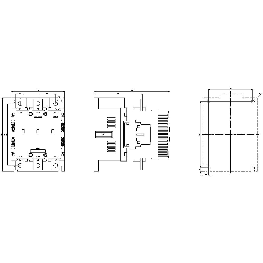 Technische tekening van een elektrische schakelaar met vooraanzicht, zijaanzicht en schakelschema. Afmetingen en aansluitingen zijn herkenbaar.