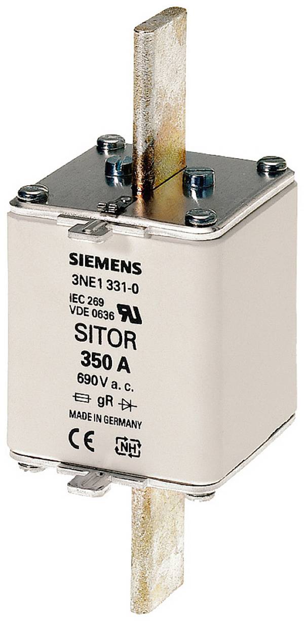 Siemens 3NE13310 Zekeringsinzetstuk  Geschikt voor Zekeringsgrootte 000-4 Afmeting zekering : 2  350 A  690 V 3 stuk(s)