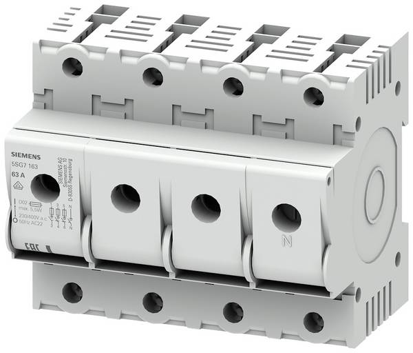 Siemens 5SG7163 Lastscheidingsschakelaar   Afmeting zekering : D02  63 A  400 V 1 stuk(s)