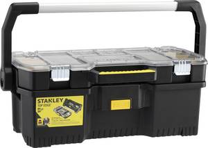 Conrad STANLEY Werkzeugtrage+Kleinteilmagazin 670x320x251mm Kunst.schwarz Gereedschapskoffer (leeg) (l x b x h) 670 mm x 32.3 c... aanbieding