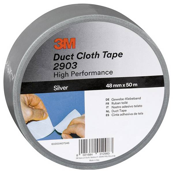 3M  2903D4850S Textieltape 3M 2903 Zilver (l x b) 50 m x 48 mm 1 stuk(s)