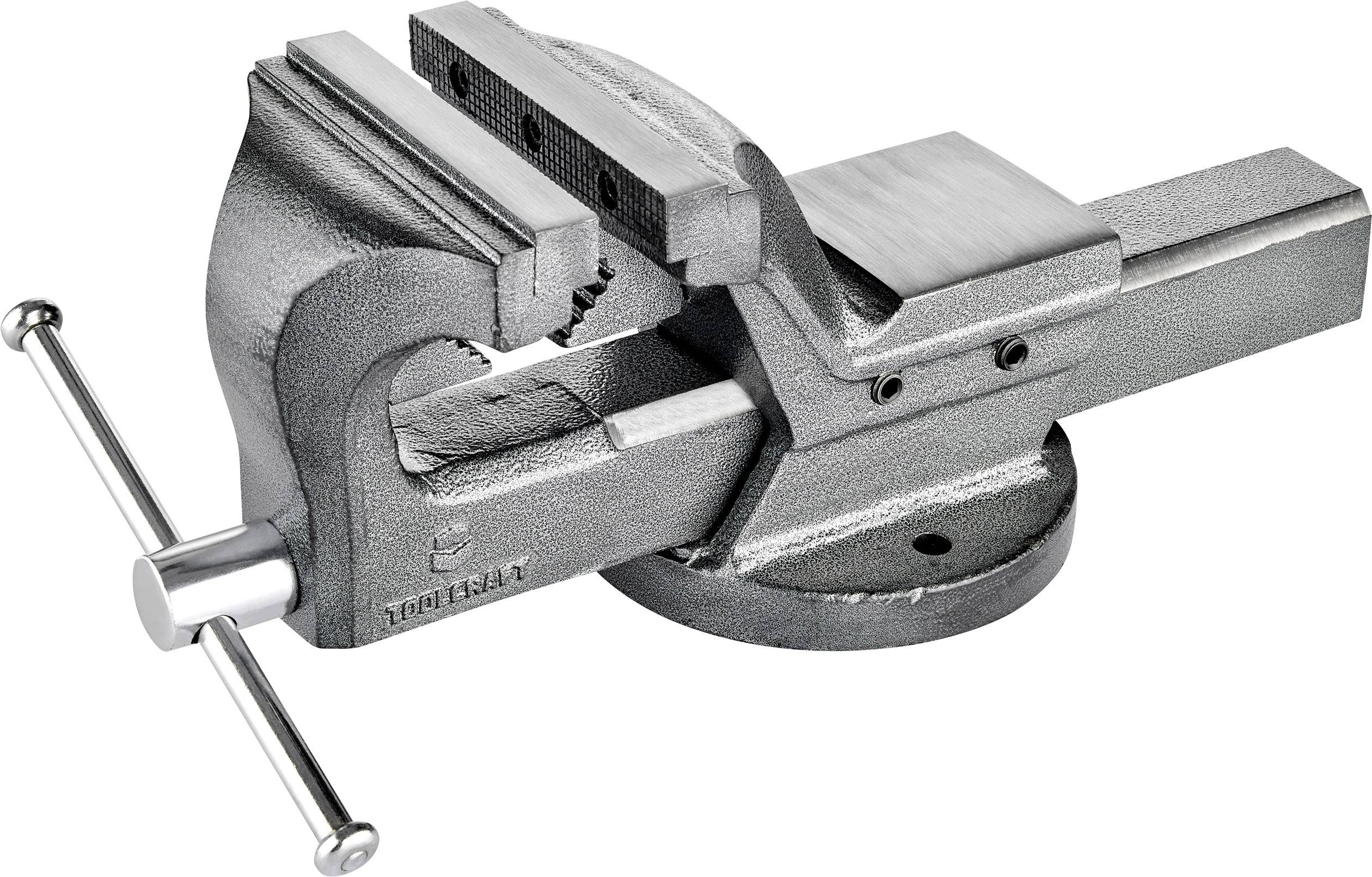 TOOLCRAFT TO-5342448 Bankschroef TO-5342448 Bekbreedte: 125 mm Spanbreedte (max.): 150 mm