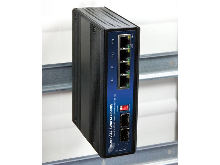 Allnet ALL-SWI8142P-60W Netwerk switch 4 poorten PoE-functie