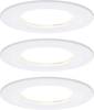 Paulmann Nova Inbouwlamp voor badkamer Set van 3 stuks LED LED 18 W IP44 Wit (mat)