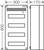 Diagram van een elektrische verdeler met afmetingen: 600 mm hoog, 300 mm breed, 170 mm diep; toont PE- en N-aansluitingen.