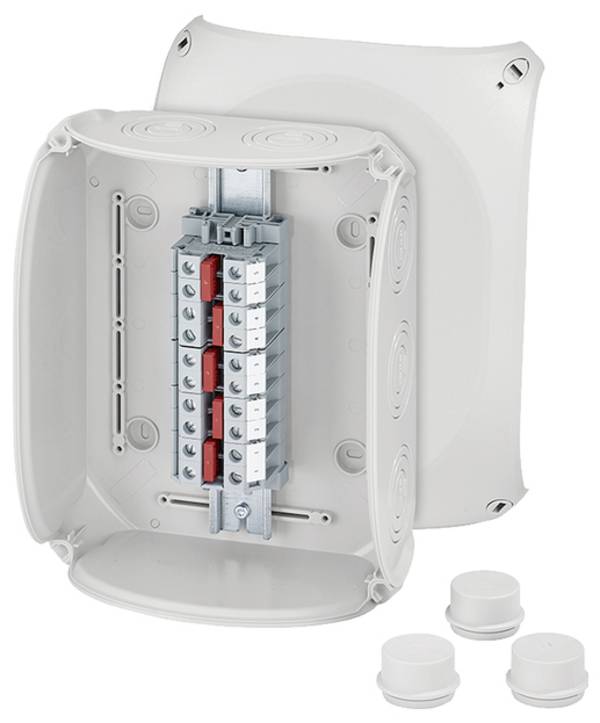 Hensel DK 2516 A Aftakkast (l x b x h) 112 x 255 x 205 mm Grijs-wit (RAL 7035) IP55, IP65 1 stuk(s)