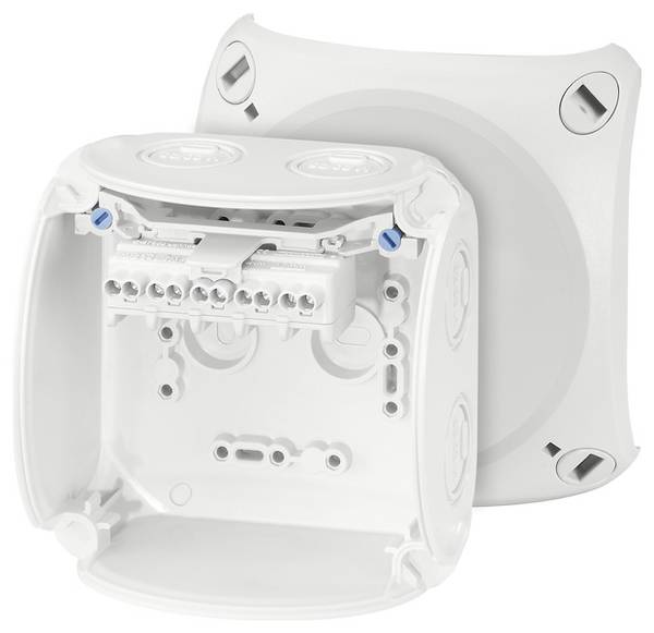 Hensel KF 0402 G Aftakkast (l x b x h) 70 x 104 x 104 mm Grijs-wit (RAL 7035) IP66, IP67, IP69 1 stuk(s)