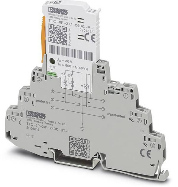 Phoenix Contact 2906810 TTC-6P-2X1-24DC-UT-I Overspanningsveilige afleider 1 stuk(s)