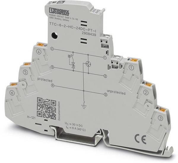 Phoenix Contact 2908439 TTC-6-2-HC-24DC-PT-I Overspanningsveilige afleider Piece 1 stuk(s)