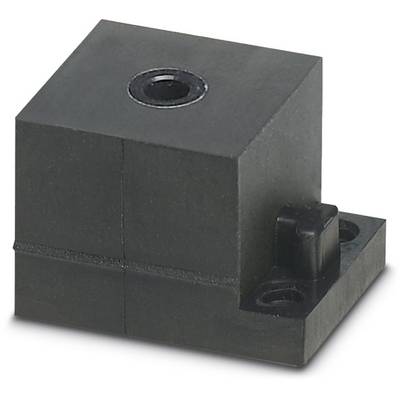 Een zwarte, rechthoekige sensor met twee montagegaten, geschikt voor elektronische toepassingen.