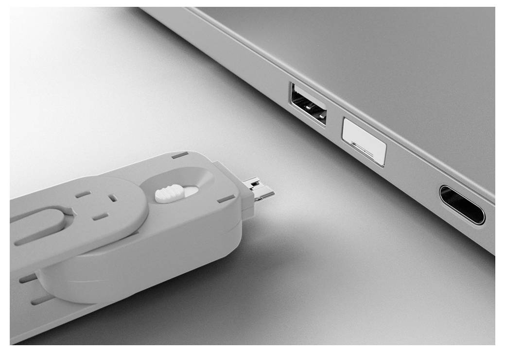 LINDY USB Port Lock + Key USB-A-poortslot Set van 4 stuks Wit Sleutelslot Incl. 1 sleutel-3