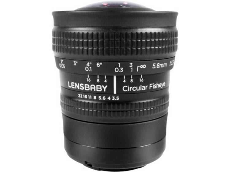 Lensbaby Circulair Fisheye Lens Sony E-Mount, Zwart