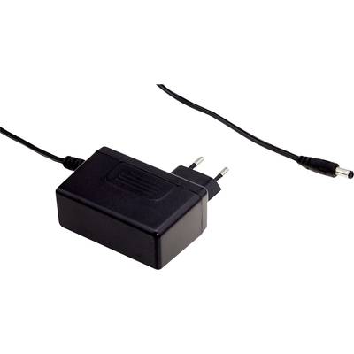 Zwart netsnoer met tweepens stekker en verbindingskabel; wordt gebruikt voor het opladen van elektronische apparaten.