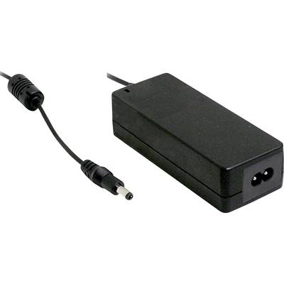 Zwart netsnoer met verwijderbare kabel en ronde stekker, geschikt voor elektronische apparaten.