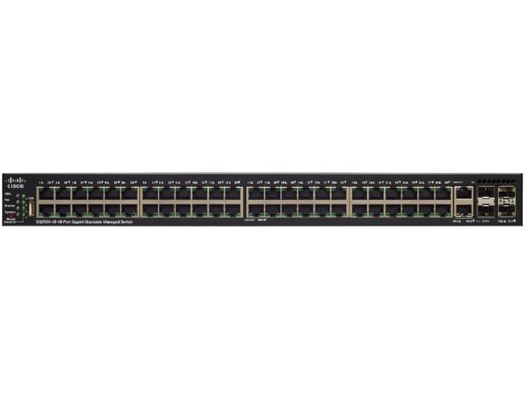 Cisco SF550X-48 Managed L3 Fast Ethernet (10-100) 1U Zwart, Grijs