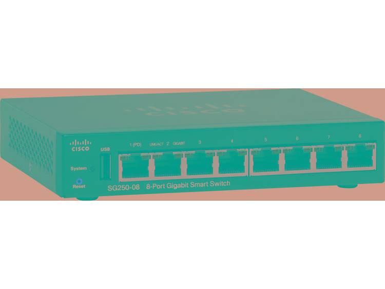 Cisco Cisco 250 Series SG250-08 Switch L3 Netwerk switch
