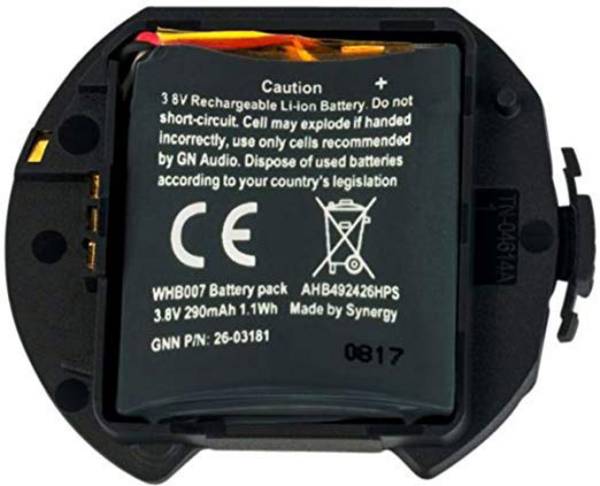 Jabra Batterij - Lithium Ion (Li-Ion) - Voor Draadloze headset - Oplaadbare batterij - 3.8 V DC - 290 mAh