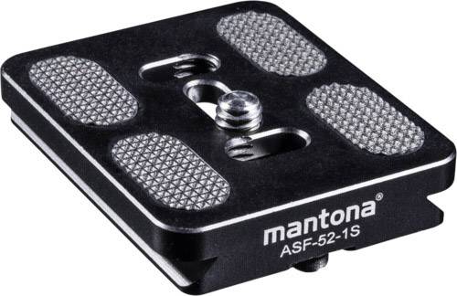Mantona Fortress ASF-52-1S Schnellwechse Snelwisselplaat Schroefdraad (buiten)=1/4"