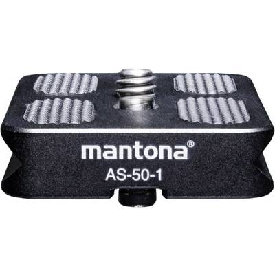 Mantona AS-50-1 Snelwisselplaat Schroefdraad (buiten)=1/4"  