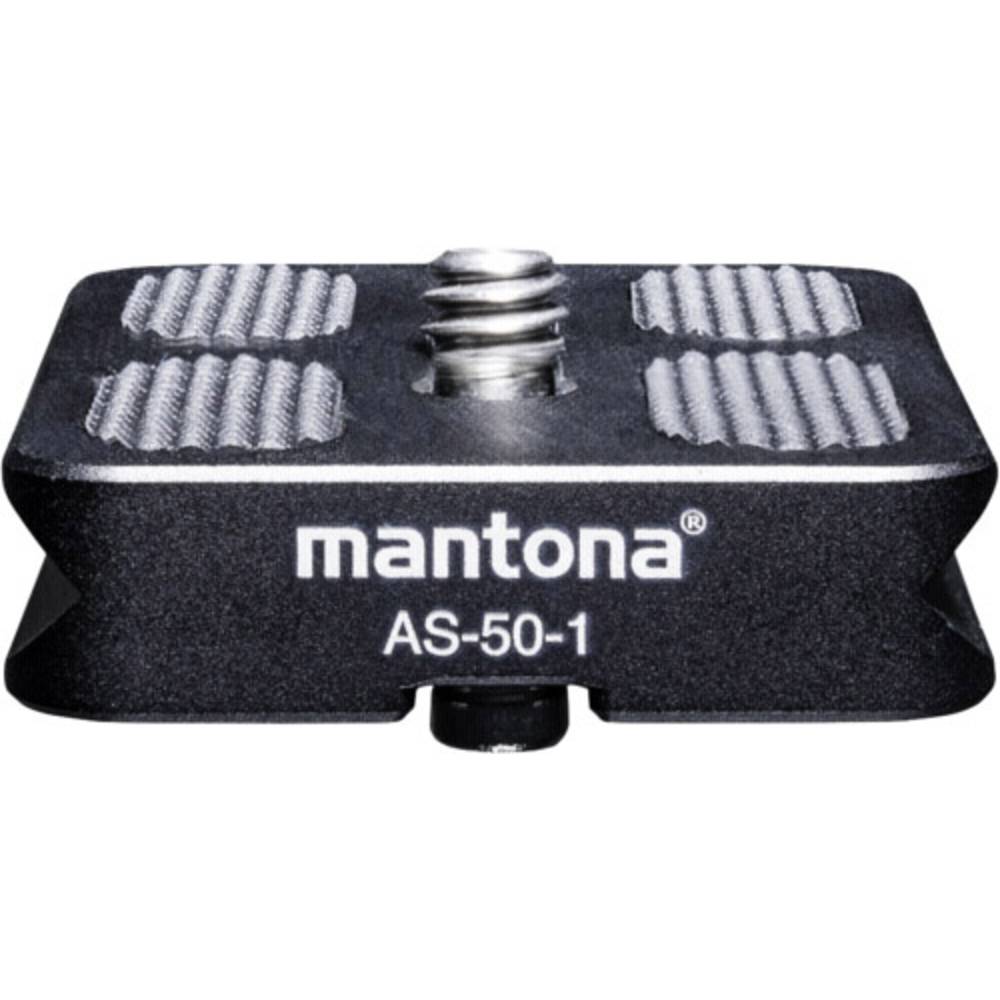 Mantona mantona AS-50-1 Schnellwechselplatte Snelwisselplaat Schroefdraad (buiten)=1/4