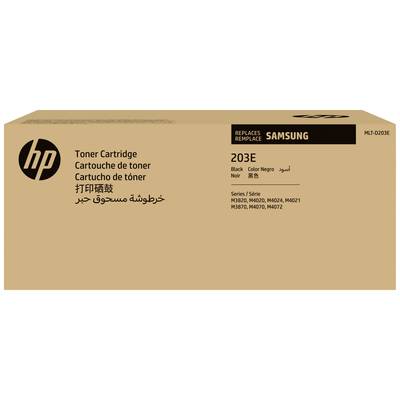 'Tonercartridge 203E, compatibel met Samsung modellen M3820, M4020, M4030, M3870, M4070. Kleur: Zwart. Merk: HP.'