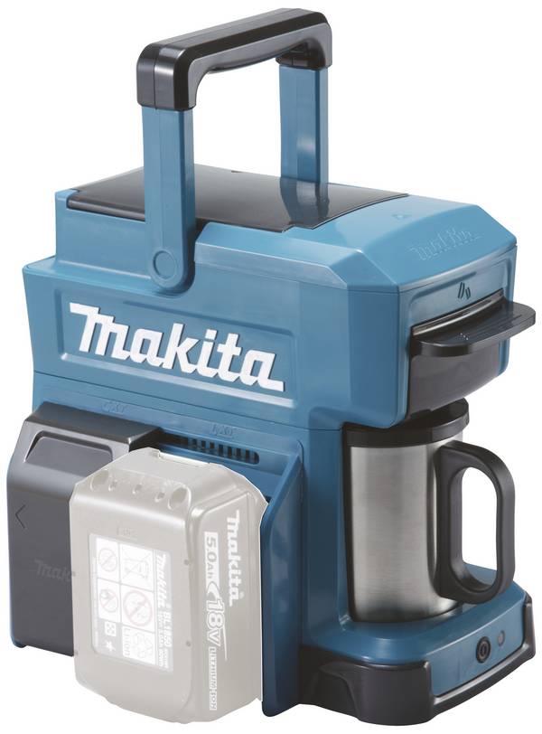 Makita DCM501Z Bouwplaats-koffiezetapparaat Blauw  Capaciteit koppen: 4 E.S.E. pad compatible
