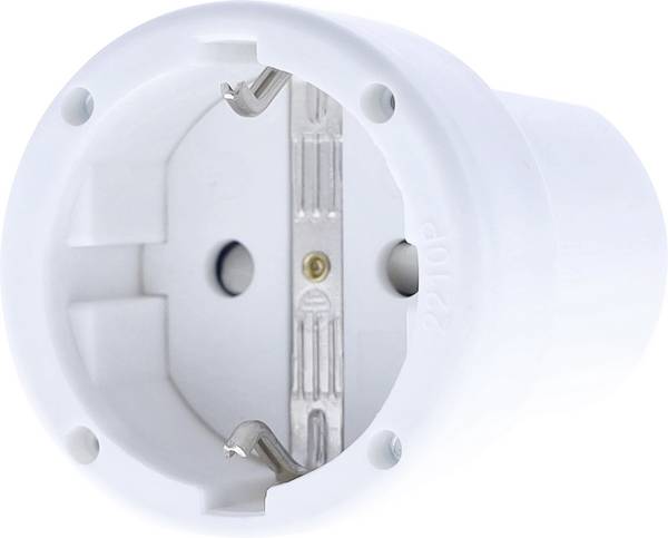 AS Schwabe 62224 Koppeling met randaarde PVC 230 V Wit