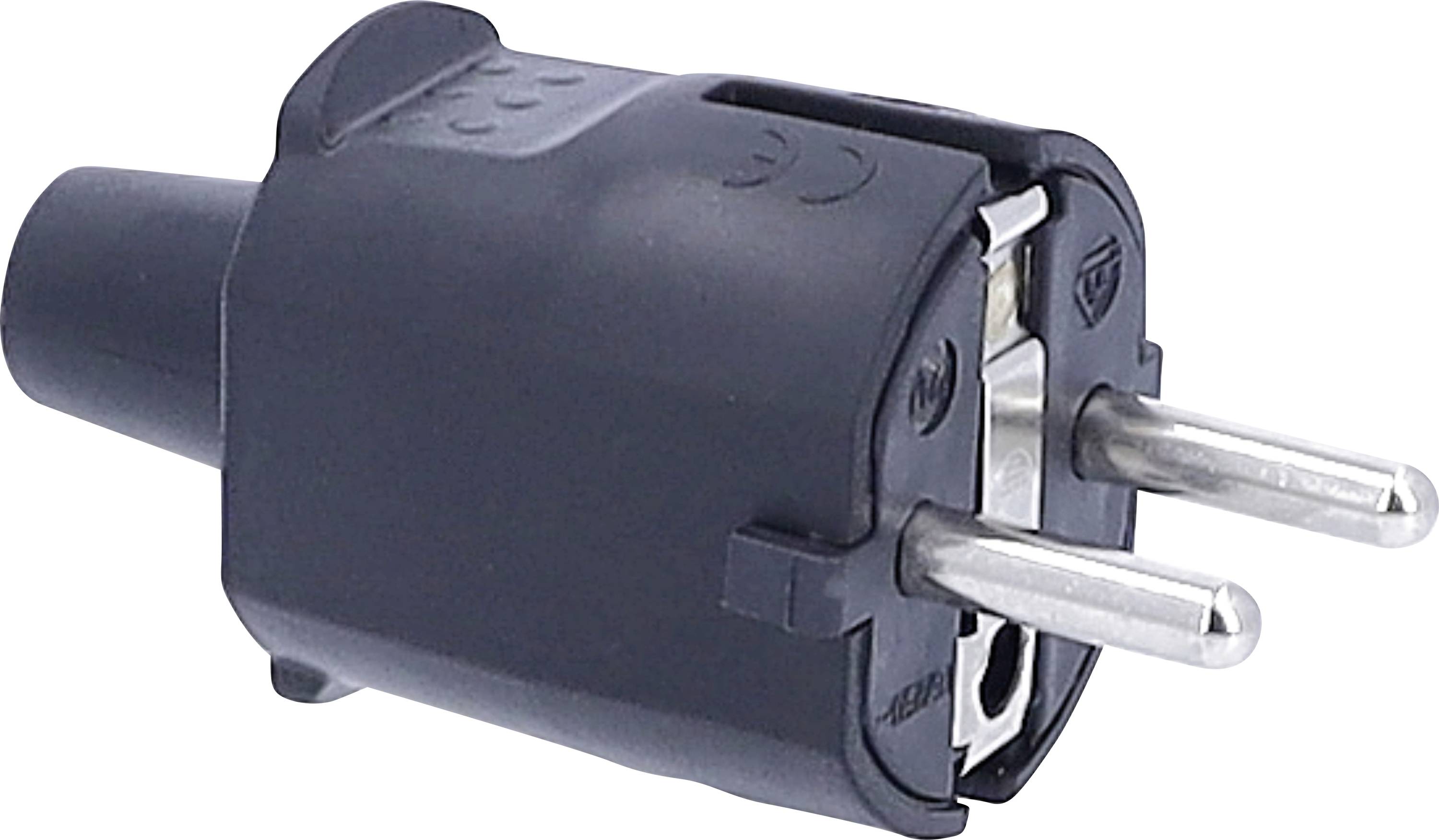 AS Schwabe 62222 Stekker met randaarde PVC 230 V Zwart-0
