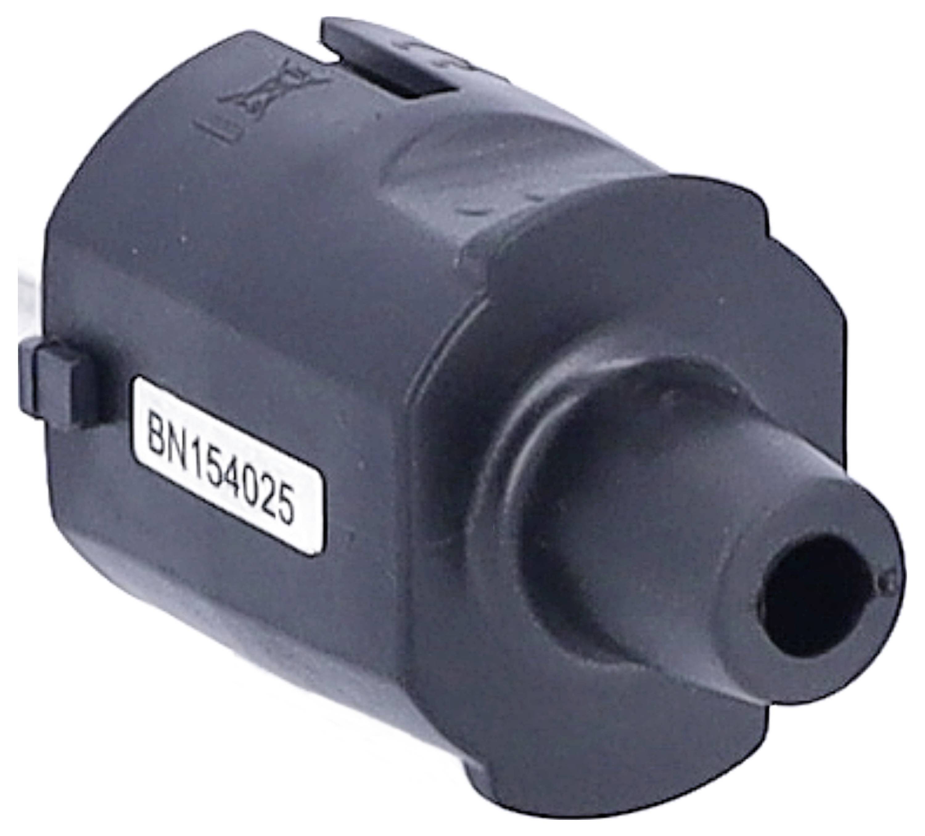 Een zwart sensoronderdeel met het opschrift 'BN154025', vermoedelijk een elektronisch onderdeel voor detectie of meting.