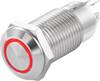TRU COMPONENTS TC-7494672 TC-GQ12-CH-10ZE/J/R/12V/S Druktoets 36 V/DC 1 A 1x uit/aan Continu Rood IP40 1 stuk(s)