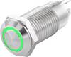 TRU COMPONENTS TC-7494676 TC-GQ12-CH-10ZE/J/G/12V/S Druktoets 36 V/DC 1 A 1x uit/aan Continu Groen IP40 1 stuk(s)