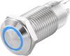 TRU COMPONENTS TC-7494680 TC-GQ12-CH-10ZE/J/B/12V/S Druktoets 36 V/DC 1 A 1x uit/aan Continu Blauw IP40 1 stuk(s)
