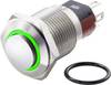 TRU COMPONENTS TC-7495036 TC-GQ16-KH-11E/J/G/12V/S Vandalismebestendige druktoets 48 V/DC 2 A 1x uit/(aan) Moment Groen IP65 1 stuk(s)