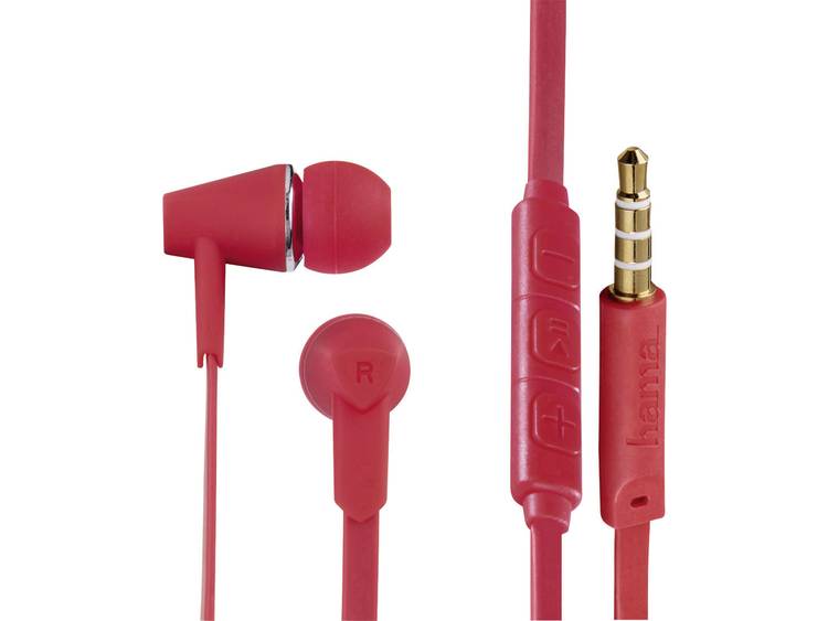 Hama Joy In-Ear Stereo Earphones, red