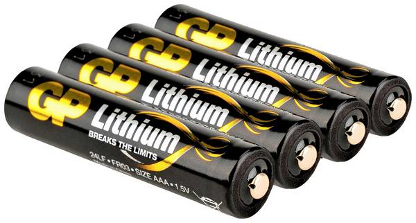 GP GP24LF359C4 AAA batterij (potlood) Lithium 1.5 V 4 stuk(s)