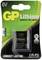 'GP Lithium 6V CR-P2' batterij. Lange levensduur, temperatuurbereik -40°C tot +60°C, minimale houdbaarheidsdatum 2026.